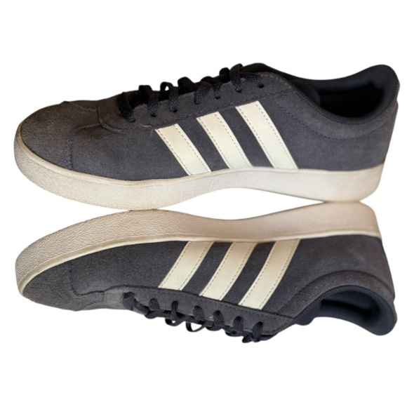 Adidas Sambas VL Court 3.0 Gray and White Suede Sneakers Size 8 - Picture 10 of 16